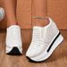 Breathable Hollow Out Thick Bottom Sneakers Women 2026 Autumn Chunky Platform High Heel Casual On Non Slip Shoes_desvips.com