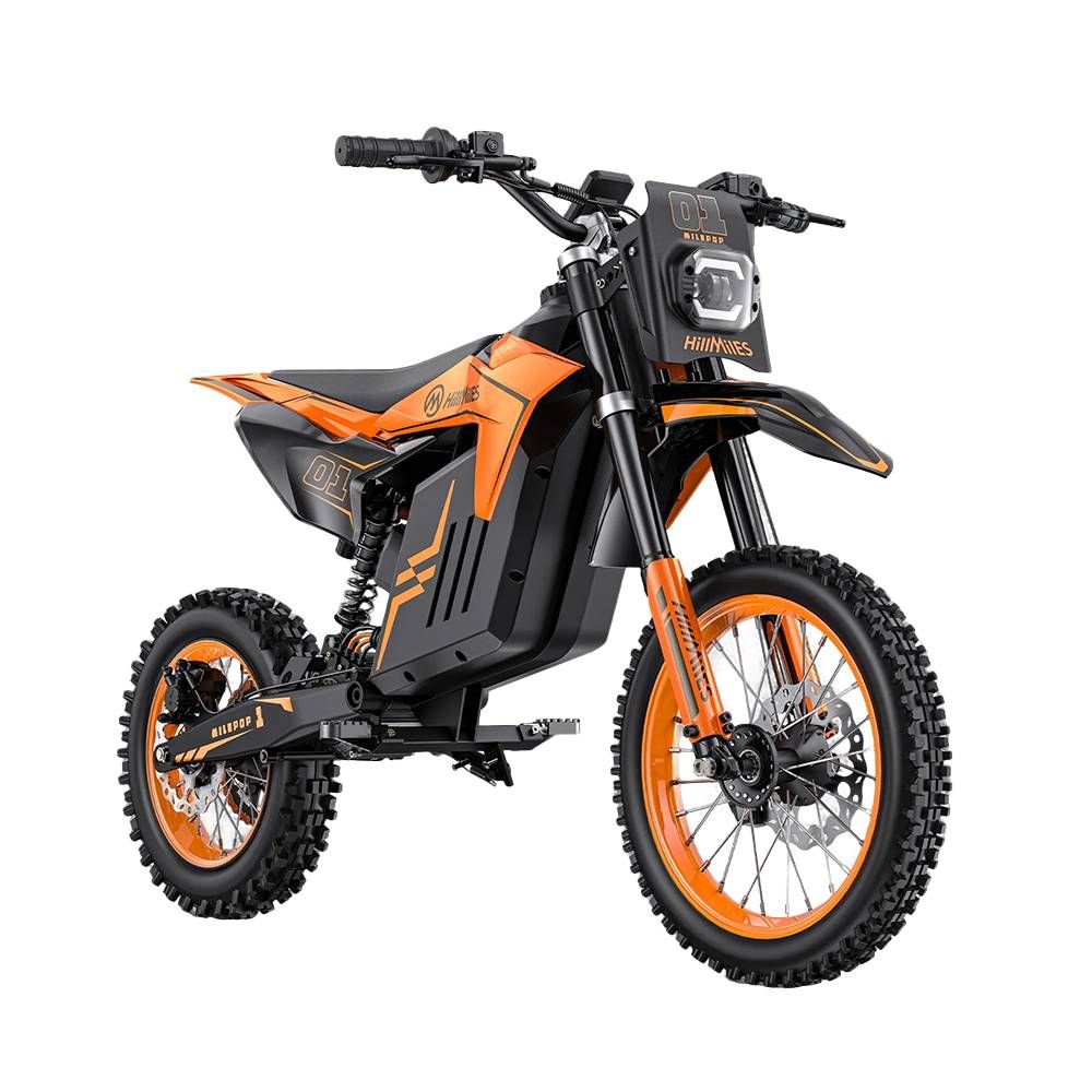 HillMiles MilePop 1 Electric Dirt Bike Off-Road Motorcycle For Teens 48V 25Ah Removable Battery_desvips.com