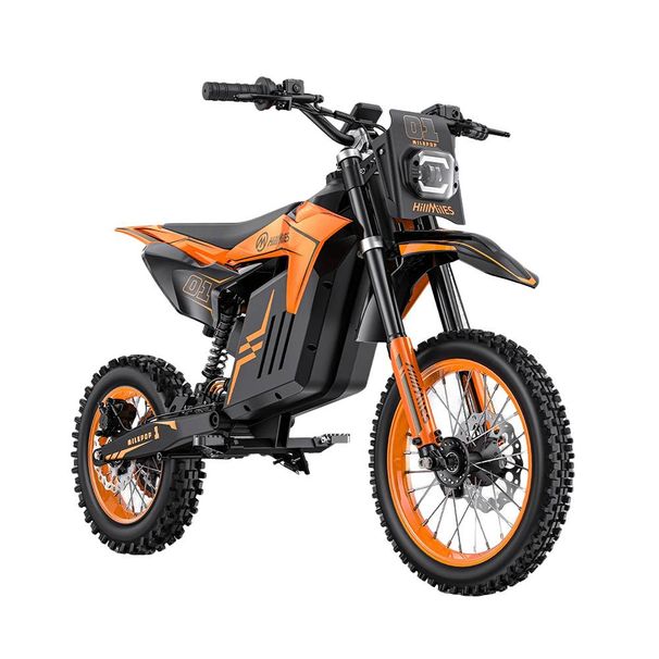 HillMiles MilePop 1 Electric Dirt Bike Off-Road Motorcycle For Teens 48V 25Ah Removable Battery_desvips.com