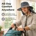 UPF 50+ UV Protection Neck Flap Wide Brim Bucket Hat For Men Women Safari Hiking Fishing_desvips.com