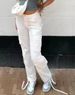 Women's Streetwear Hip Hop Low Rise Cargo Pants - Fashionable Cotton Workwear Straight Leg Trousers For Casual Wear_desvips.com