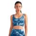 NOKO Dynamic National Trend Tie-dye Yoga Underwear Sports Fitness With Chest Pads Sexy Back Top Fitness Shockproof Sports Underwear_desvips.com