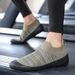 Knit Slip-On Sneakers – Breathable Quick-Dry Walking Shoes For Men & Women, Anti-Slip Gym Yoga Shoes With Arch Support & Massage Cushion_desvips.com