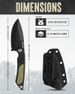 Mossy Oak 8 Inch Fixed Blade Knife With Kydex Sheath_desvips.com