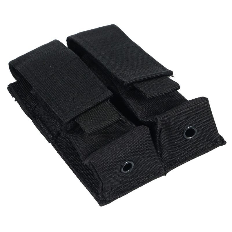 Tactical Small 9mm Dual Molle Vest Accessory Outdoor EDC Tool Bag M5 Flashlight Pouch_desvips.com