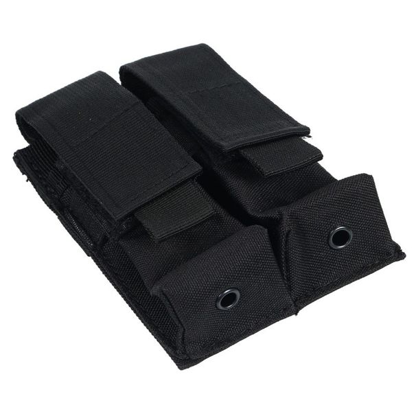 Tactical Small 9mm Dual Molle Vest Accessory Outdoor EDC Tool Bag M5 Flashlight Pouch_desvips.com