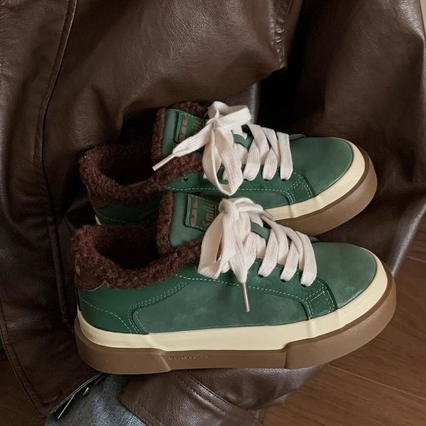 Maillard Shoes For Children In Winter With Added Veet Fur, Student Versatile, Niche Warm, Two Cotton Shoes, Anti Slip_desvips.com