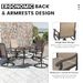 Set Of 2 Patio Swivel Chairs, Outdoor Rocking Dining Chairs With High Back_desvips.com