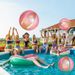 Glitter Inflatable Beach Ball Transparent PVC Shiny Play Ball With Colorful Confetti For Pool Beach Party Games_desvips.com