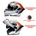 Qike Motorcycle Double Lens Flip Up Helmet Motorcycle Full Helmet Personality Big Tail Rider Safety Four Seasons Universal Helmet_desvips.com