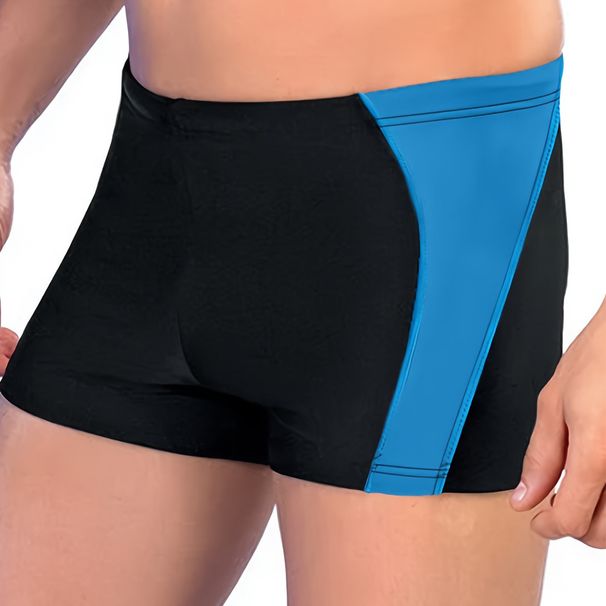 Men's Color Matching Swimming Beach Pants Tight Fit Anti Exposure Spot_desvips.com