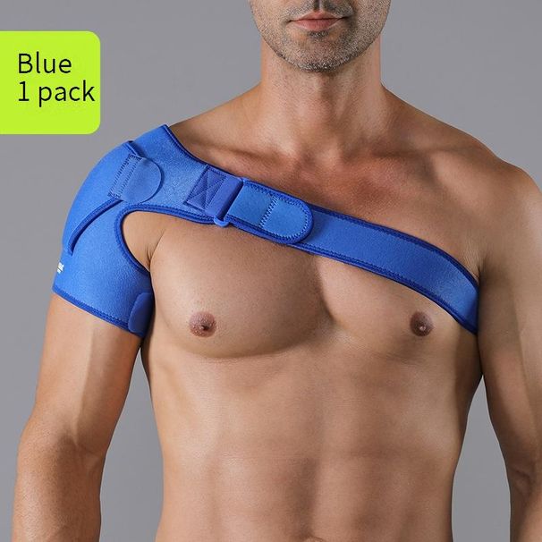 JINGBA Adjustable Shoulder Support Brace - Breathable Compression Sleeve For Sports Injury Relief, Gym, Running, Basketball & Weightlifting_desvips.com