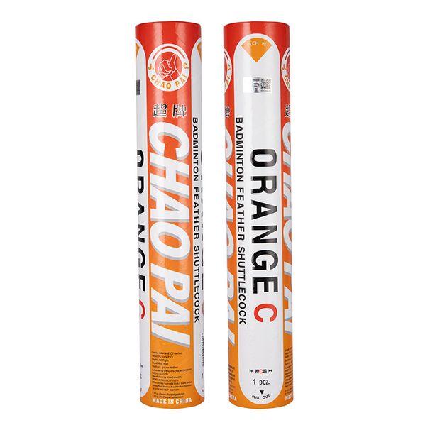 Super Brand Sale Stable Flight Durable Orange C Badminton Single Tube 12-Pack Training And Recreational Balls_desvips.com