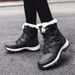 Women's Winter Snow Boots With Faux Fur Lining, Waterproof PU Upper & Non-Slip Rubber Sole – Warm Mid-Calf Boots For Outdoor Skiing & Daily Wear_desvips.com