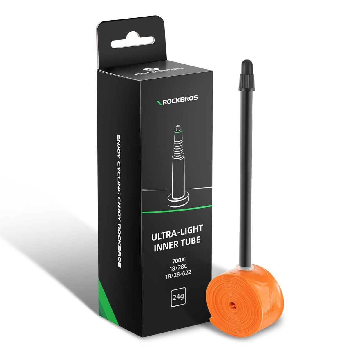 ROCKBROS Bicycle Tube 700 x 18/23/25/28/30/32C 35g TPU Presta Valve Road Bike_desvips.com