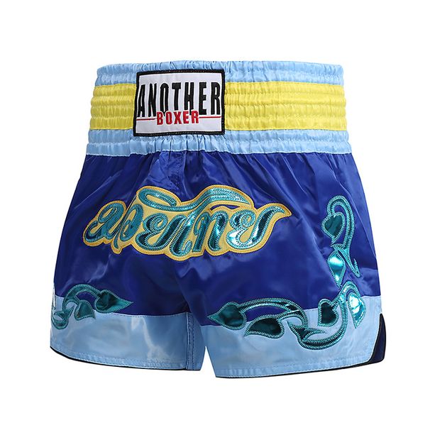 ANOHERBOXER Boxing Gym Summer Training Muay Thai Shorts Tear Resistant Boxing Pants Mixed Combat Shorts_desvips.com