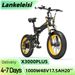 LANKELEISI X3000 Plus Electric Bike 20'' Tires 1000W Motor 48V 17.5Ah Battery_desvips.com