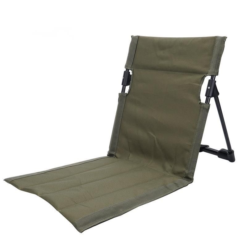 Outdoor Chair With Backrest, Lightweight Foldable Camping Beach Park Portable Chair, Lazy Lawn Cushion_desvips.com