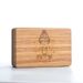 Eco-friendly PE Wood Grain Yoga Block Weighted 420g Optional Printed Pattern With Logo_desvips.com