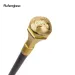 Golden Eagle Luxury Round Handle Fashion Walking Decorative Cane For Halloween For Cosplay And Parties, For Cosplay & Party_desvips.com