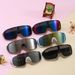 Children's Windproof Sports Sunglasses, Boys' And Girls' Outdoor Ski Goggles, Large Frame, Anti-glare, Anti-UV_desvips.com