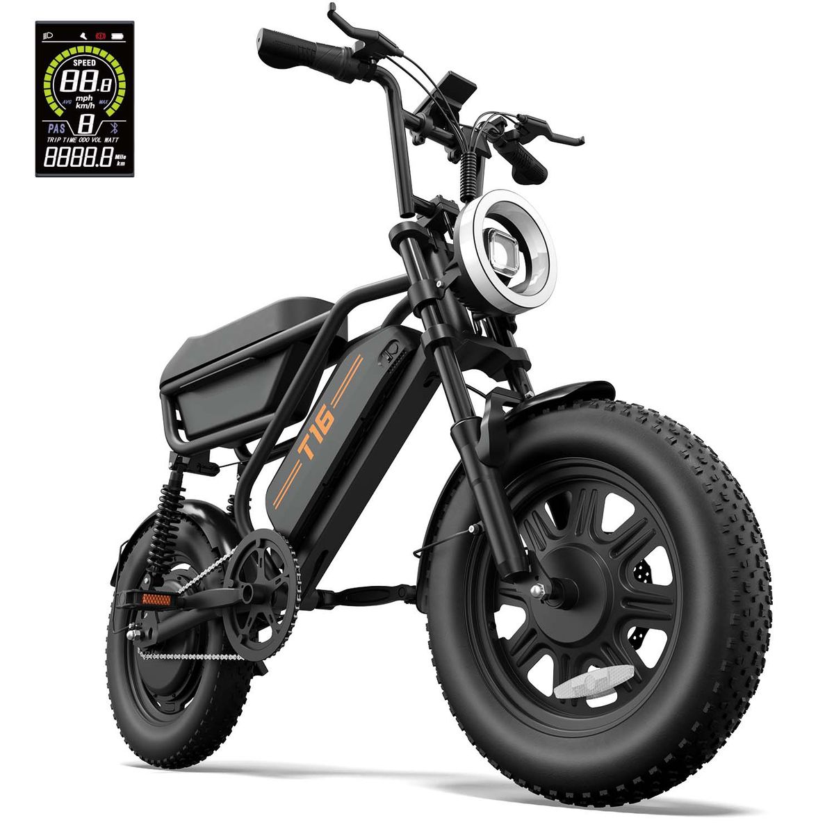 URLIFE T16 Electric Bike 48V 13Ah Battery,Full Suspension,with Large Storage Box_desvips.com