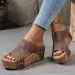 Elegant Women's Thick Heel Sandals - Open Toe, Ankle Strap, Artificial Covered Upper And Lining, Rubber Sole, Summer Set_desvips.com