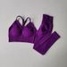 European And American Seamless Hip Lift Fitness Women Quick Dry High Waist Tight Pants Sports Bra Yoga Set_desvips.com