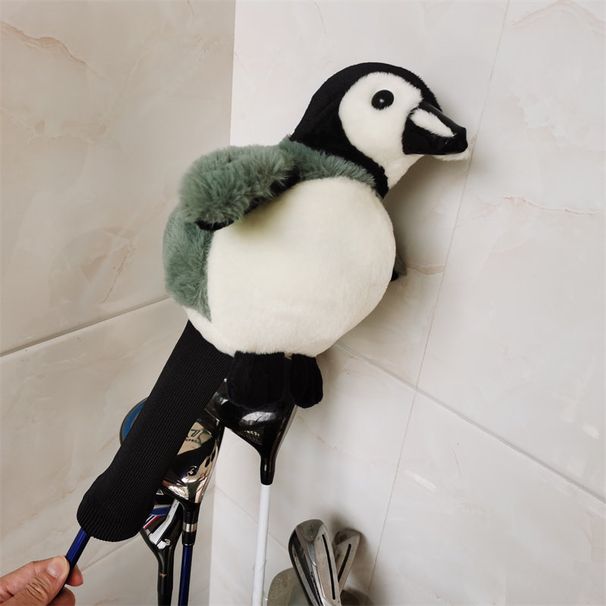 Cute Emperor Penguin Golf Club Cover No. 1 Wooden Cap Cover Small Wooden Club Cover Head Protective Cover Golf Supplies_desvips.com