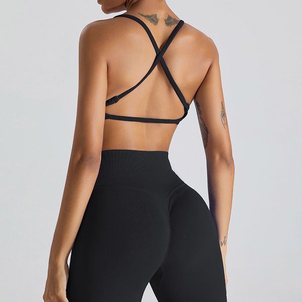 Women's Clothing Beautiful Back Sports Underwear Women's Nude Yoga Clothes Running Quick Drying Yoga Vest Fitness Bra_desvips.com