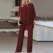 Women's Clothing hot-selling new European and American fashion solid color loose casual irregular suit_desvips.com