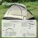 Qunature Camping Tent For 2 People Backpack Tent Waterproof Tent With X-structure_desvips.com