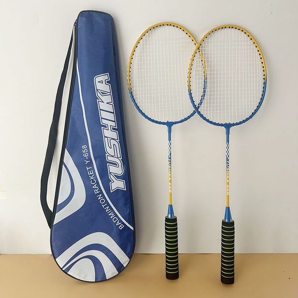 Yushi Card Badminton Alloy Double Youth Adult Couple Durable Offensive Racket Set_desvips.com