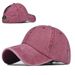 Unbeatable Quality Washed Baseball Ponytail Trendy Curved Brim Duckbill Cap, Spring/summer Women's Outdoor Sports Sun Hat_desvips.com