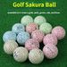 Golf Flower Ball, 3-Piece Tournament Ball, Japanese Style Long-Distance Golf Ball, Ultra-Stable 5 Colors_desvips.com