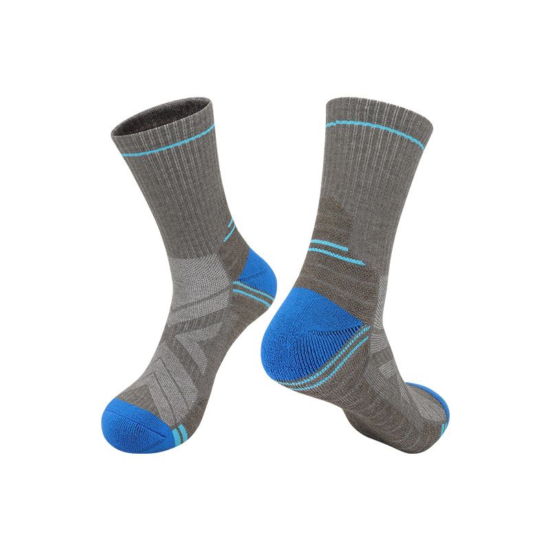 Autumn And Winter New Hiking Warm Merino Wool Non-Slip Breathable Mid-Calf Professional Running Sports Socks_desvips.com
