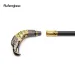 Golden Black Long Head Eagle Luxury Walking Stick Party Fashion Decorative Cospaly Cane Knob Crosier 90cm Performance Stage Cane_desvips.com