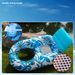 Blue Maple Leaf Inflatable Lounger Premium PVC Floating Pool Chair With Mesh Seat Summer Water Float For Adults Beach Lake Relaxation_desvips.com