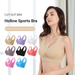 Breathable Underwear, Plus Size, No Wires, No Traces, Cut-out Grid, One-piece Bra, Thin Sports Yoga Bra_desvips.com