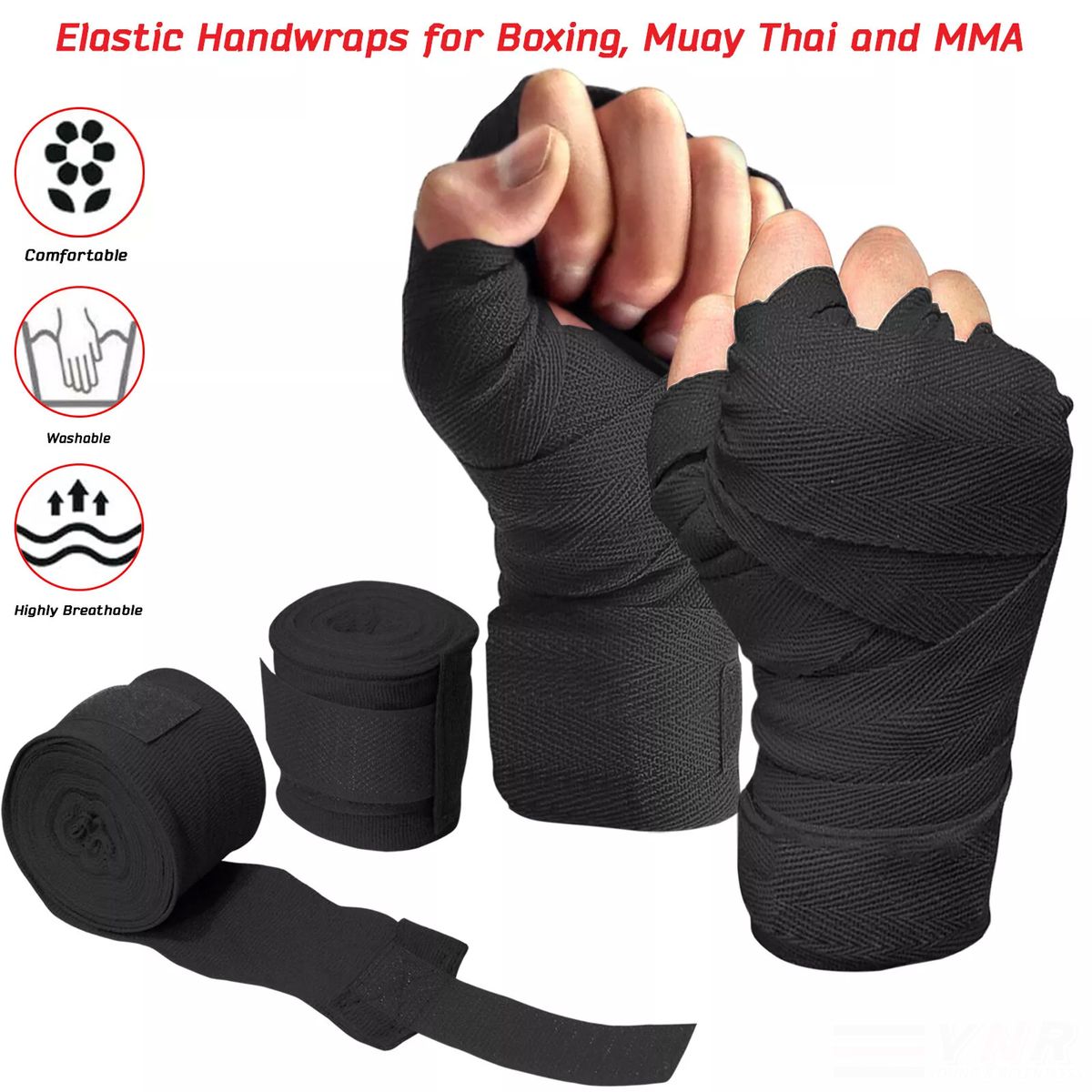 Boxing Bandage Hand Strap High Elastic Pressure Comfortable Breathable Sanda Fighting Sports Hand Strap Sandbag Training_desvips.com