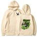 2025 Autumn And Winter Share The Love Printed Hooded Fleece Sweatshirt Lightweight Children's Clothing_desvips.com