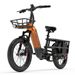 LANKELEISI Wombat-1 Cargo Electric Bicycle, 1000W, 20AH Battery, 7 Speeds, 20*3.0 Tires_desvips.com