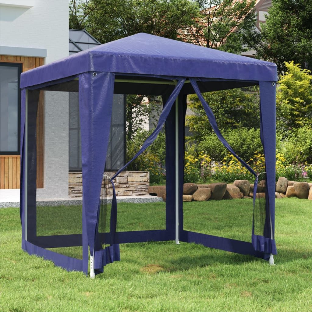 Sturdy Iron Frame Party Tent With Waterproof Roof And Mesh Side Panels - Ideal For Sun Protection_desvips.com