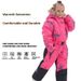 Cross-border Children's One-piece Windproof Waterproof Outdoor Ski Suit For Girls, Cotton Jacket, Warm And Durable_desvips.com