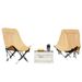 Outdoor Folding Heightened Moon Portable Stool Fishing Beach Table Chair Camping Equipment_desvips.com