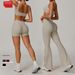 Women’s Clothing Nude Casual Versatile Suit Women's High Waist Wide Leg Slimming Sports Running Fitness Suit_desvips.com
