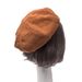 2021 New Solid Color Octagonal Versatile Leather Beret Women's Vintage Casual Artist Artistic Pumpkin Hat_desvips.com