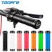 TOOPRE Mountain Bike Handlebar Grs PU Perforated Leather Colorful Non-Sl Breathable Aluminum Alloy Double Locking_desvips.com