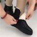 2024 Winter New Plush Fashion Northeast Cotton Warm And Versatile Thick Bottom Non Slip Leather Short Boots For Women_desvips.com