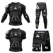 Printed Breathable Quick-drying Brazilian Jiu-Jitsu Anti-abrasion Suit MMA MMA Tights Four-piece Set_desvips.com